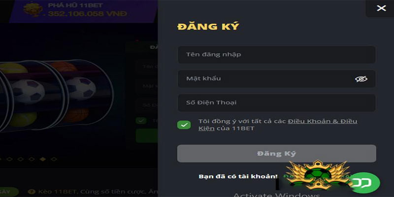 4 bước thực hiện Đăng ký 11bet dành cho người mới